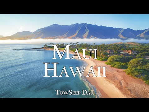 Maui Hawaii 4K: A Drone's Journey Above Paradise With Calming Music