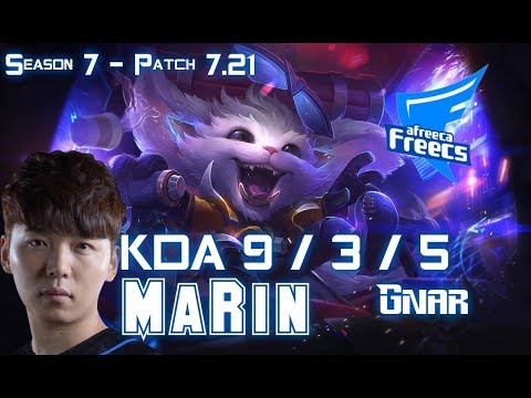 AFs MaRin GNAR vs SINGED Top - Patch 7.21 KR Ranked