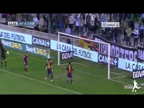 Real Betis 1 vs 4 Barcelona  All Goals   Highlights 10.11.2013