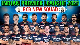 IPL 2023 Royal Challengers Bangalore Full Players List | RCB Team Squad 2023 | RCB Final Squad 2023