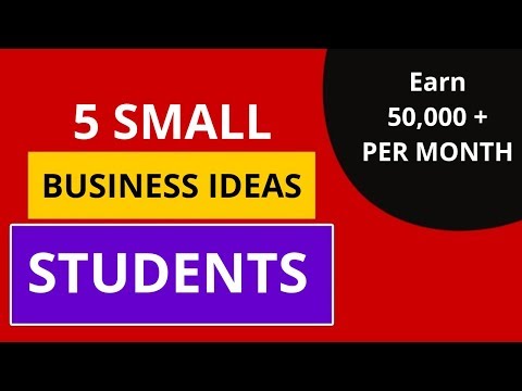 5 Small Business Ideas For Students 2021 Video