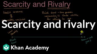 Scarcity and rivalry | Basic Economic Concepts | Microeconomics | Khan Academy