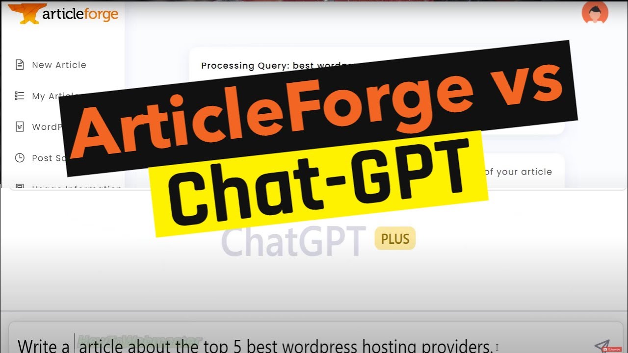 ArticleForge Review vs ChatGPT Comparison - Ai Article Generator Reviews