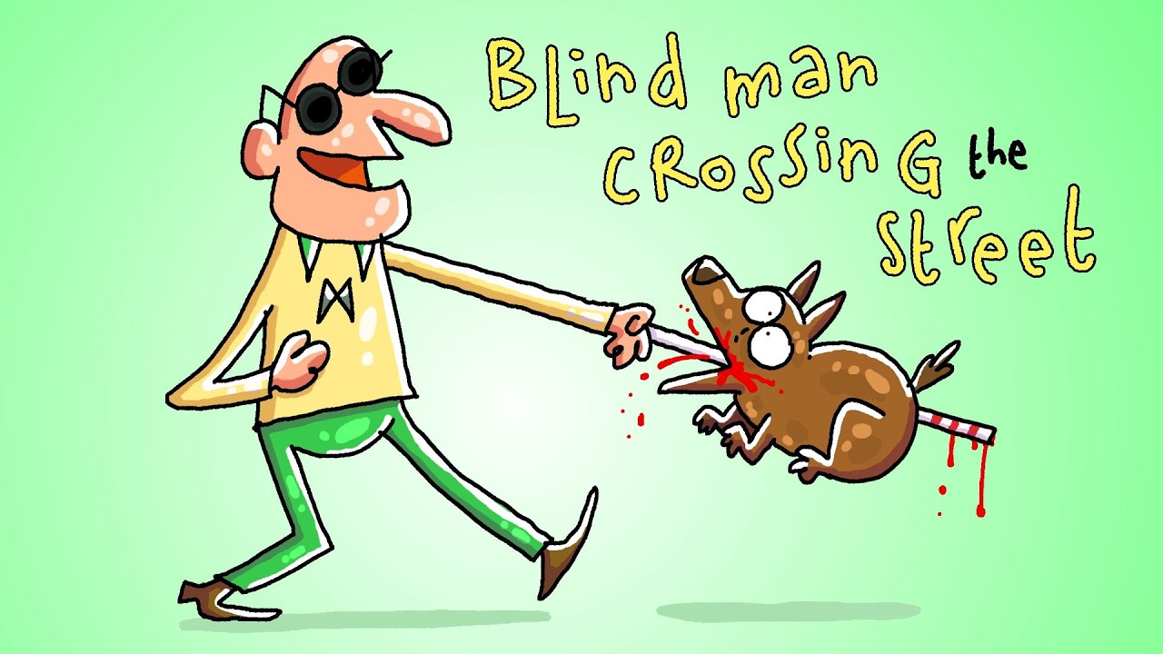 Blind Man Crossing the Street 💀 | Cartoon Box 504 | Hilarious Animated Cartoons