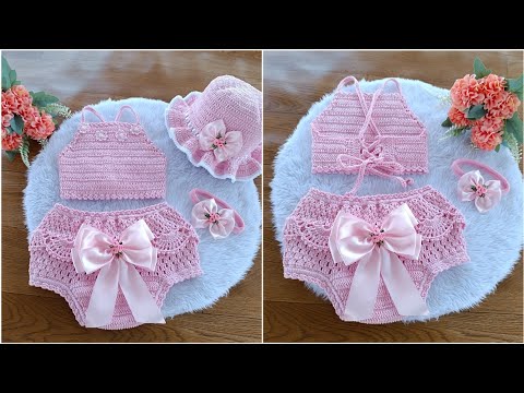 CONJUNTO DE CROCHÊ INFANTIL HELENA