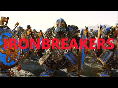Ironbreakers battle testing.  Total War Warhammer 2