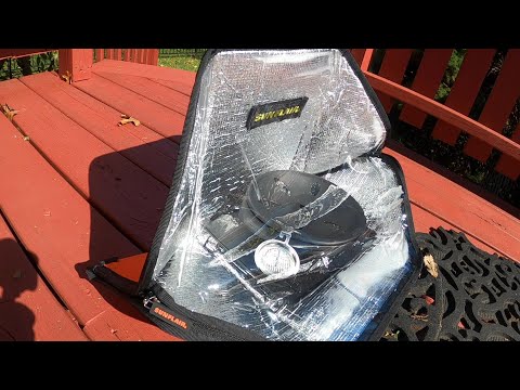 Sunflair Mini Portable Solar Oven Actual User Test Video