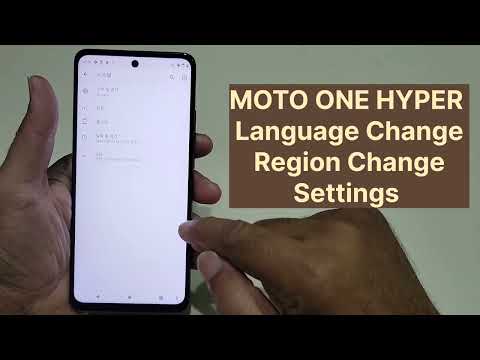 Moto One Hyper Language And Region Change