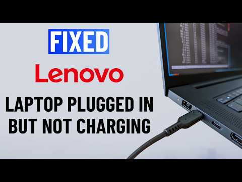 [FIXED] Lenovo Laptop Plugged In But Not Charging (2 Minutes)