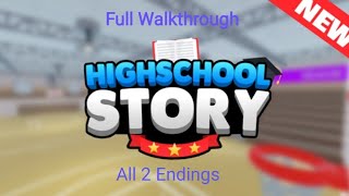 Roblox High School Story Full Walkthrough + All 2 Endings