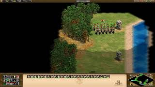 【まったりプレイ動画】Age of Empires II　アッティラ　大躍進　簡単　音とびあり。