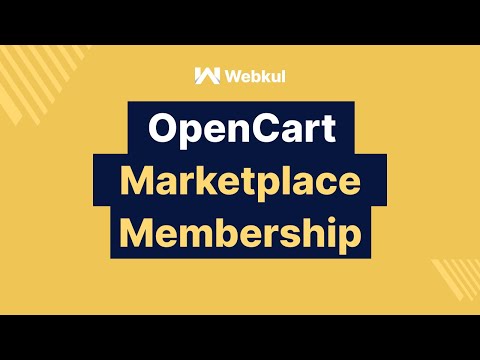 Opencart Marketplace Membership