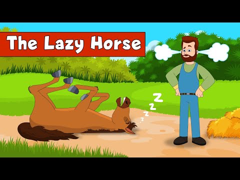 The Lazy Horse | English Stories For Kids | BebeGenie