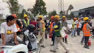 អ  គ្គីភ័  យ ឆា ប ឆេះ ក្នុងការដ្ឋានសាងសង់អាគារខ្ពស់មួយកន្លែង នៅតាមបណ្តោយផ្លូវ 60 ម៉ែត្រ ប ង្ក រការ