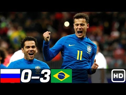 Russia vs Brazil 0-3 - All Goals & Extended Highlights RÉSUMÉ & GOLES ( Friendly Match 2018 ) HD