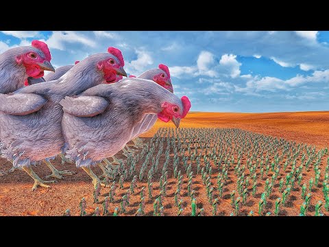 1786 MANTIS SHRIMP VS 52 MOTHERS OF ALL HENS 52 BATTLE || ULTIMATE EPIC BATTLE SIMULATOR 2