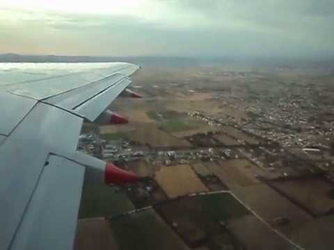 Take off from Larnaca Airport Cyprus May 2017