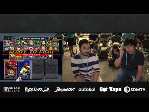 The Bigger Balc - Selfless | HugS (Samus) vs. Noire (Falco) - SSBM Pool B2 WSF - Smash Melee