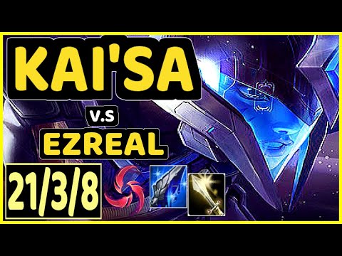 RIKARA (KAI'SA) vs EZREAL - 21/3/8 KDA BOTTOM ADC GAMEPLAY - NA Ranked GRANDMASTER