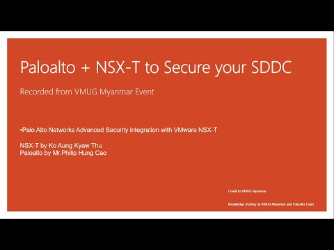 NSX-T Integrate with Paloalto Virtual Edition by VMUG Myanmar