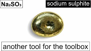 Gold refining to 24k with sodium sulfite
