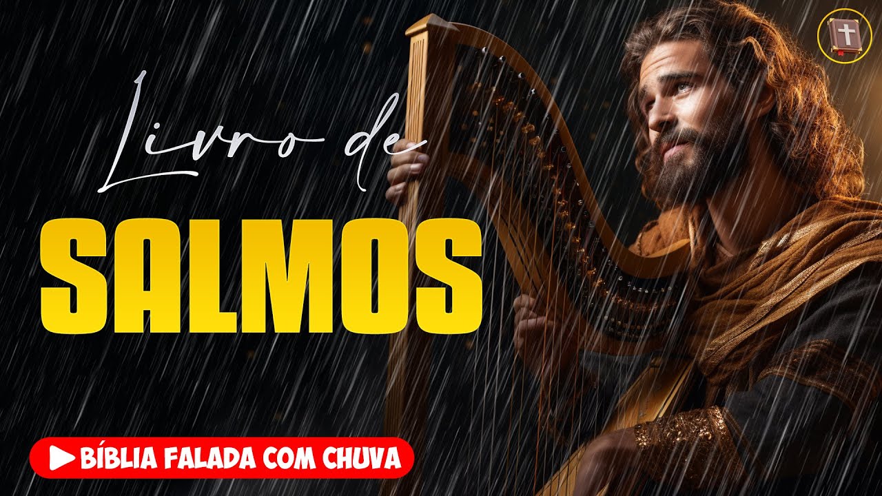 ✝️ SALMOS - Antigo Testamento [Bíblia a Mensagem] 🌧️ Bíblia Falada com Chuva 👉 19