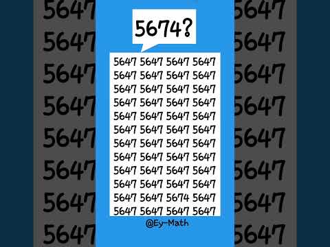 Are you genius? Locate the hidden 5674 in 5 seconds! #fypシ゚viral #fypviral #fyp #iqtest #shorts