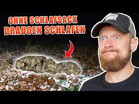 OHNE SCHLAFSACK im WINTER übernachten - Nur mit Biwak-Sack | Fritz Meinecke