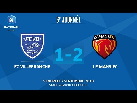 J6 : FC Villefranche B. - Le Mans FC (1-2), le résumé I National FFF 2018-2019