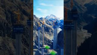 Giant Hollow High Piers In Glacier Valley, Bridge Technology For Frigid Plateau