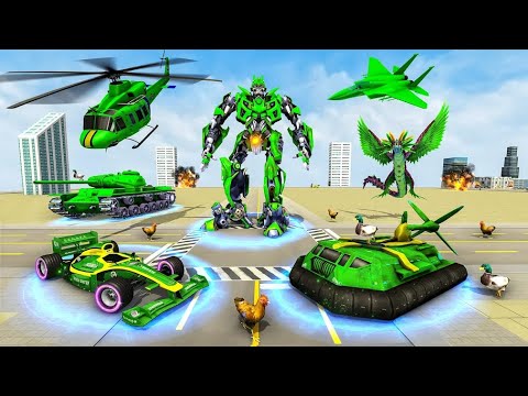 Helicopter Robot Car Transform Game || 3D Unity Game || Best Flying Robot Game