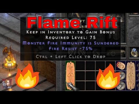 D2R Unique Items - Flame Rift (Grand Charm) 2.5 PTR Version
