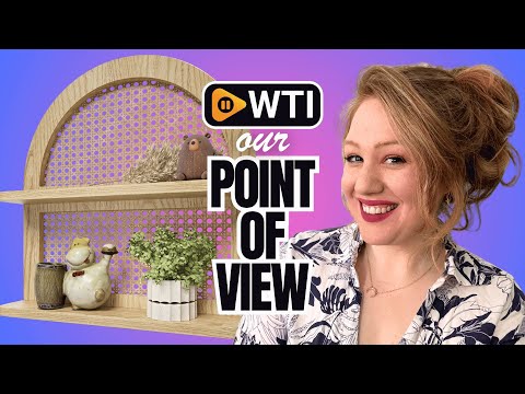 Wood Boho Rattan Wall Shelf - 2-Tier Arched Wicker Floating Shelf Natural Wood New Boho Shelf - WTI product video review