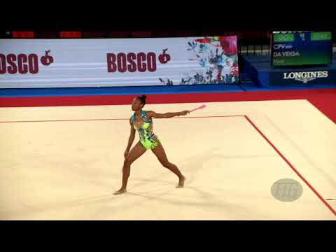 da VEIGA Noa (CPV) - 2019 Rhythmic Junior Worlds, Moscow (RUS) - Qualifications Clubs