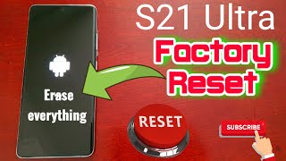 Samsung Galaxy S21 Ultra How to Factory Reset Phone| Wipe All Data| Erase All Personal Information