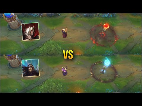 Chosen of the Wolf Swain vs Winterblessed Swain - Skin Comparison - League of Legends