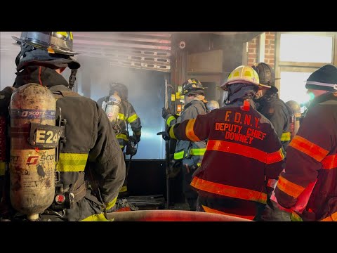 FDNY Brooklyn 10-75 Box 3343 Fire Basement of a 2 Story Mixed Occupancy 