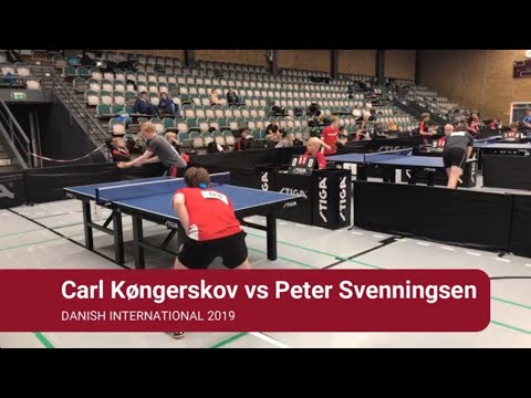 Table tennis: Carl Køngerskov vs Peter Svenningsen