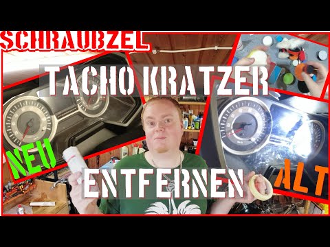 Tacho Kratzer entfernen gezeigt beim Honda Forza