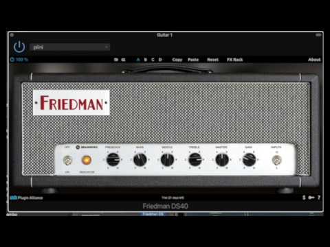 Friedman Dirty Shirley DS40 vst plugins By Brainworx sound demo