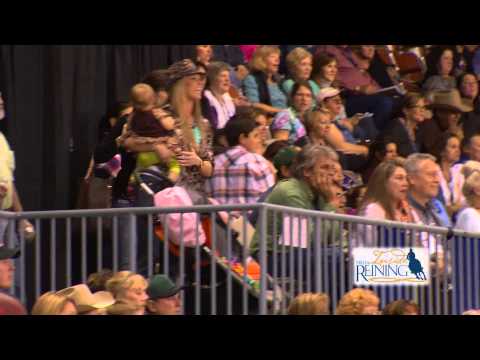 Nicole Deary reacts to Casey Deary's Winning NRHA Open Futurity run