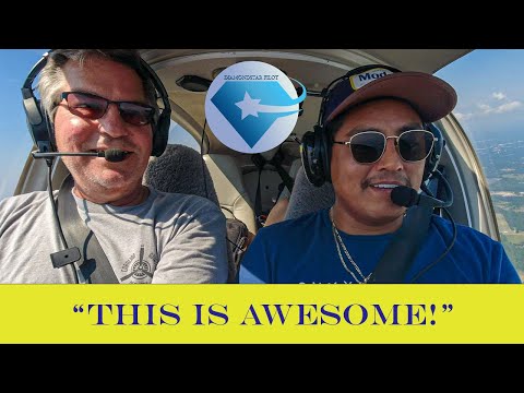 Flying Lessons For Beginners- The First Flight Lesson |Diamond DA40|