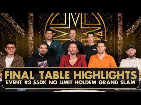 $1,250,000 for 1st! | $50,500 NLH Grand Slam | Onyx Club | FINAL TABLE Highlights