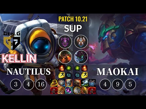 GEN Kellin Nautilus vs Maokai Sup - KR Patch 10.21
