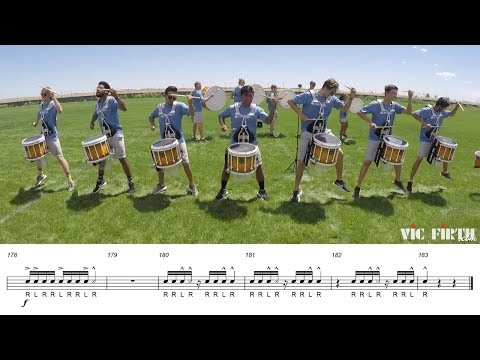 2018 Blue Knights Snares - LEARN THE MUSIC to "Fall and Rise"