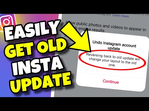 (UPDATED) How to go Back to Old Instagram Update | Undo New Layout Update