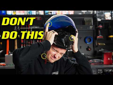 You're Putting on Your Motorcycle Helmet Wrong...