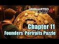 Uncharted 4 Chapter 11 Wheel of Founders Portraits Puzzle Guide
