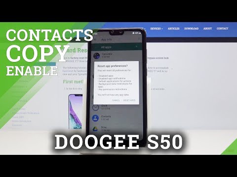 How to Transfer Contacts in DOOGEE S50 - Copy Contacts