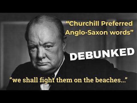 The Myth of Churchill’s Anglo-Saxon Words